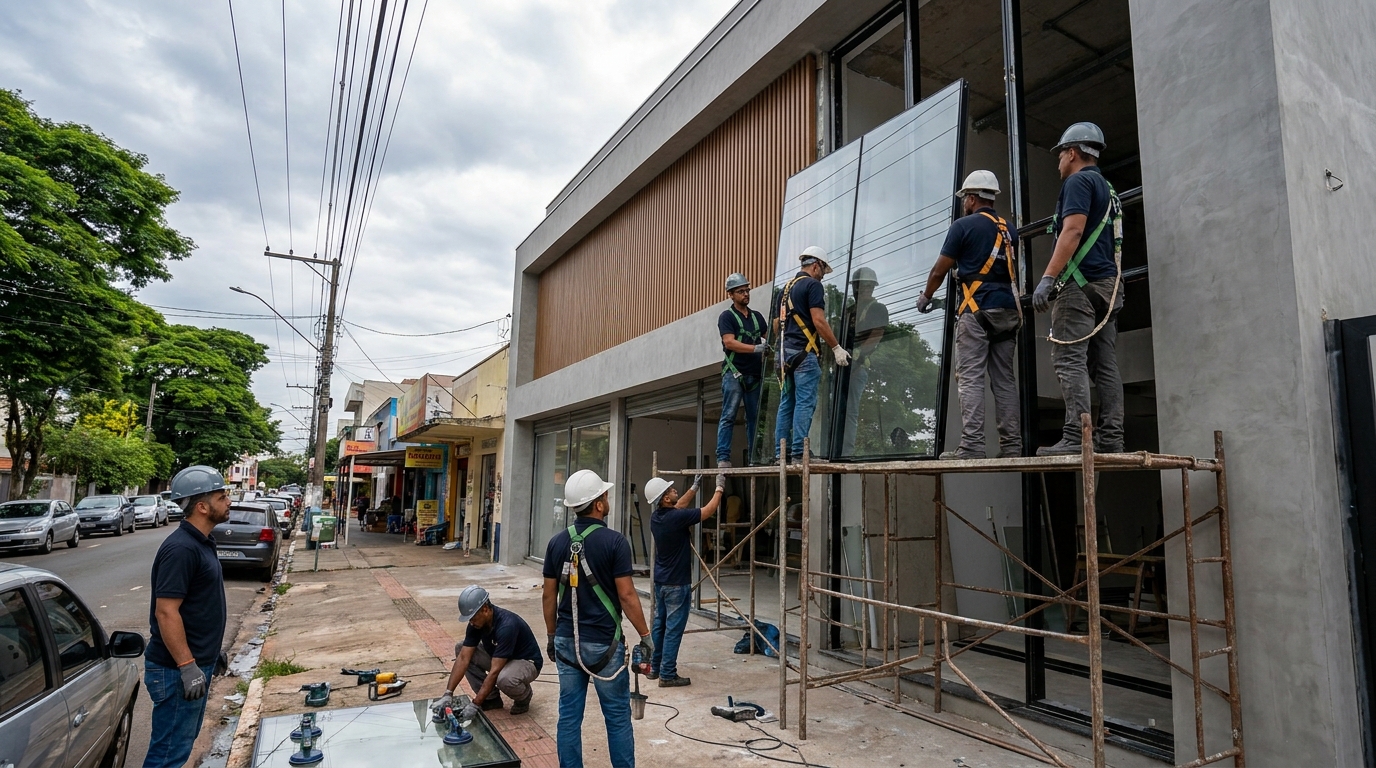Fachada de Vidro em Taubaté‑SP