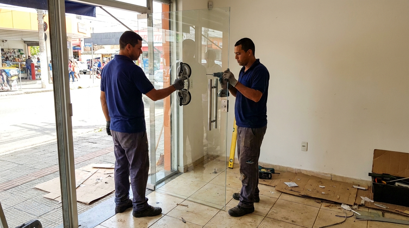 Portas em Vidro em Taubaté‑SP